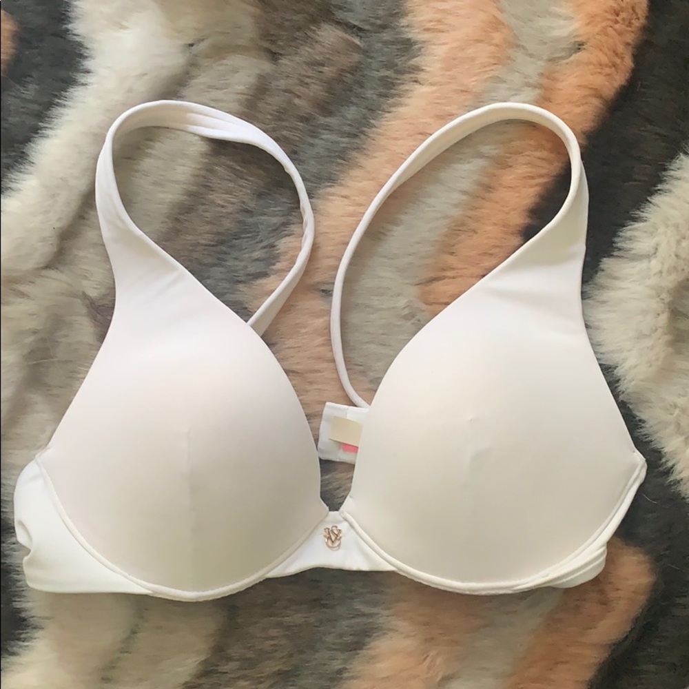 VS white push up swim top